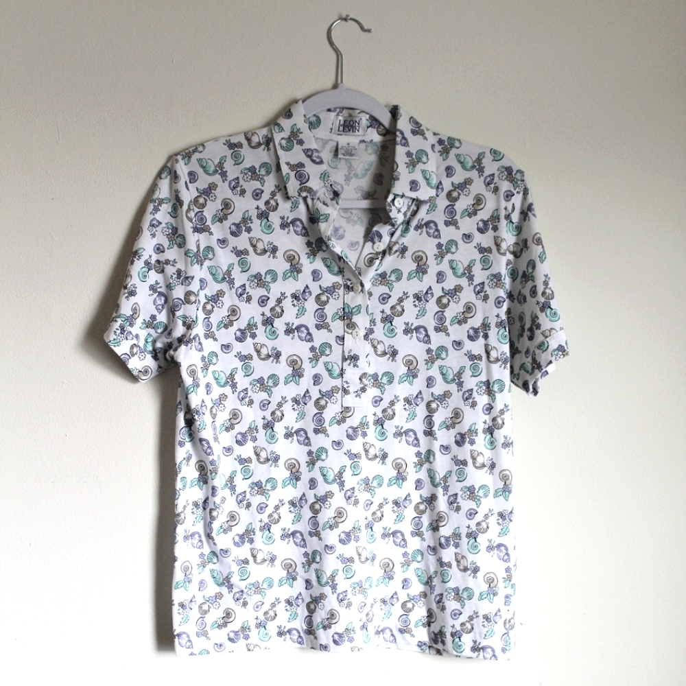 Vintage Sea Shell Leon Levin Polo